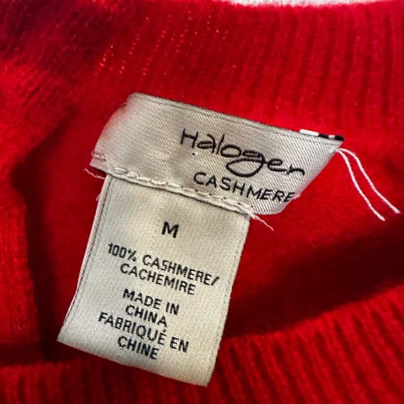 Halogen Vibrant Red Crew Neck Sweater - Picture 2 of 5